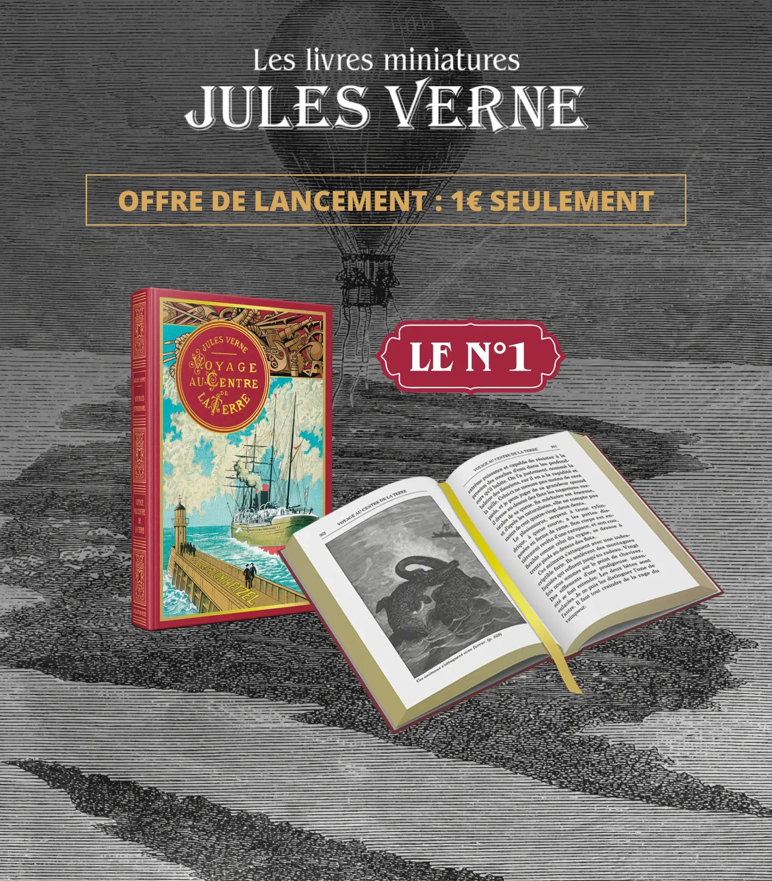 Les livres miniatures Jules Verne